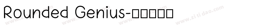 Rounded Genius字体转换